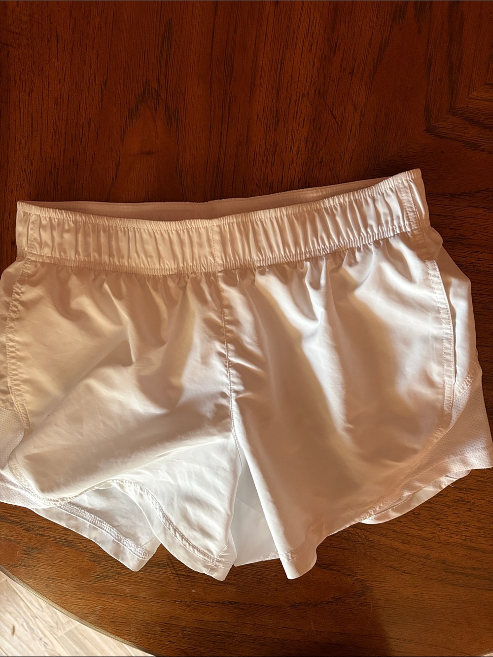 White Athletic Running Shorts